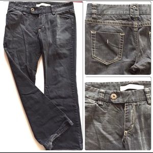 Zara TRF Gray Jeans size 10 bootcut leg cool fit and color